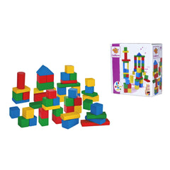 Eichhorn Renkli Ahşap Bloklar 50 Parça