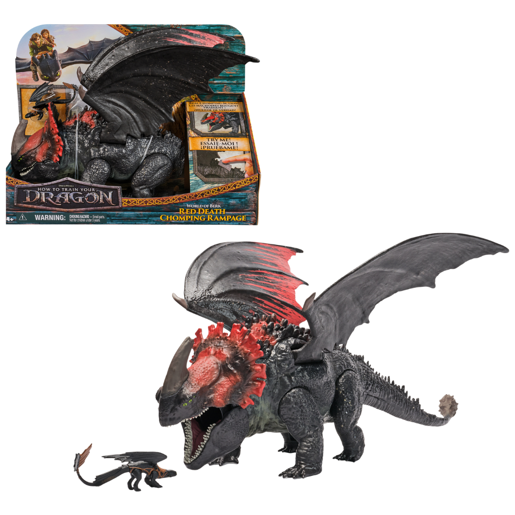 Ejderhanı Nasıl Eğitirsin Red Death Çiğneme Saldırısı Ejderha Figürü 28cm