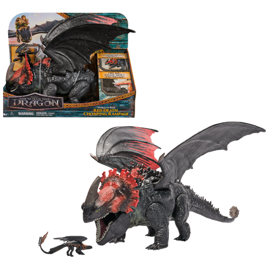 Ejderhanı Nasıl Eğitirsin Red Death Çiğneme Saldırısı Ejderha Figürü 28cm