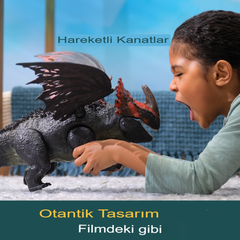 Ejderhanı Nasıl Eğitirsin Red Death Çiğneme Saldırısı Ejderha Figürü 28cm