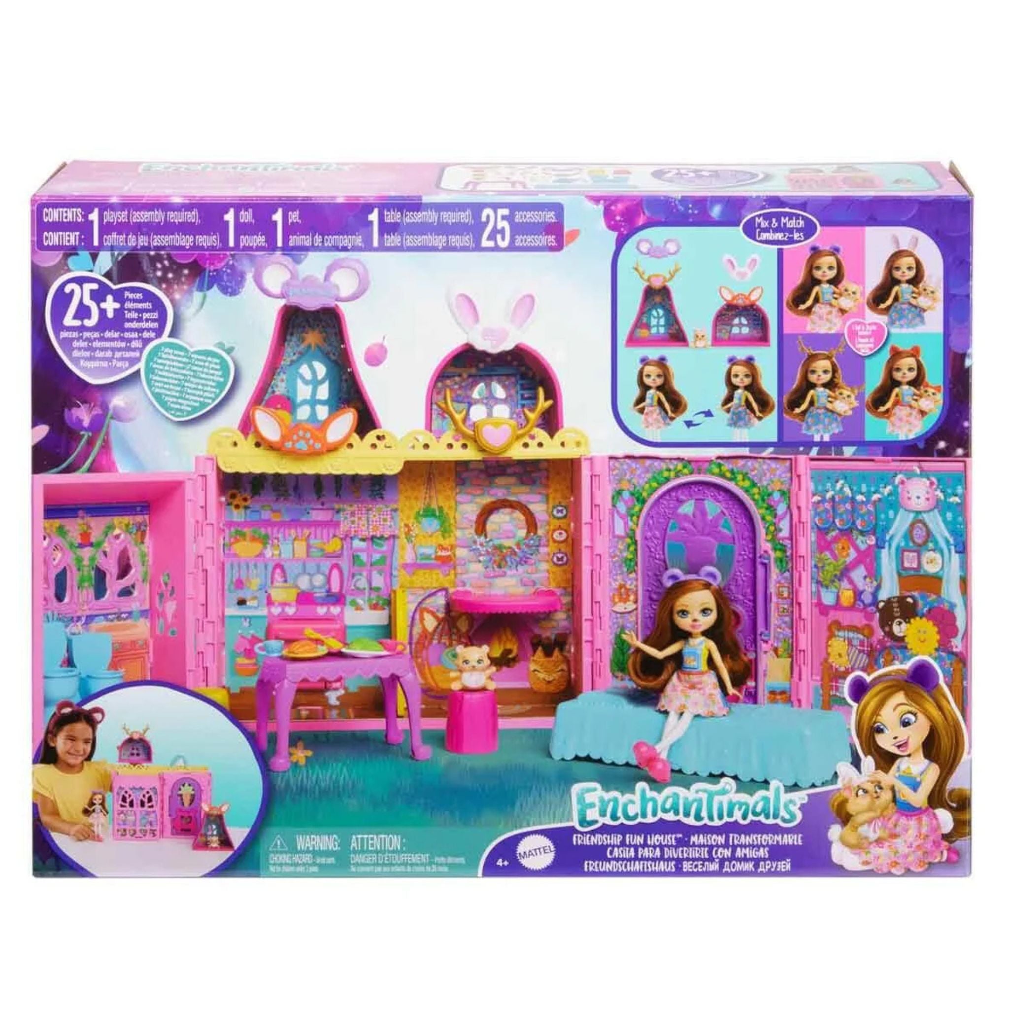 Enchantimals Ana Karakter Bebekler Evi Mattel HXL53