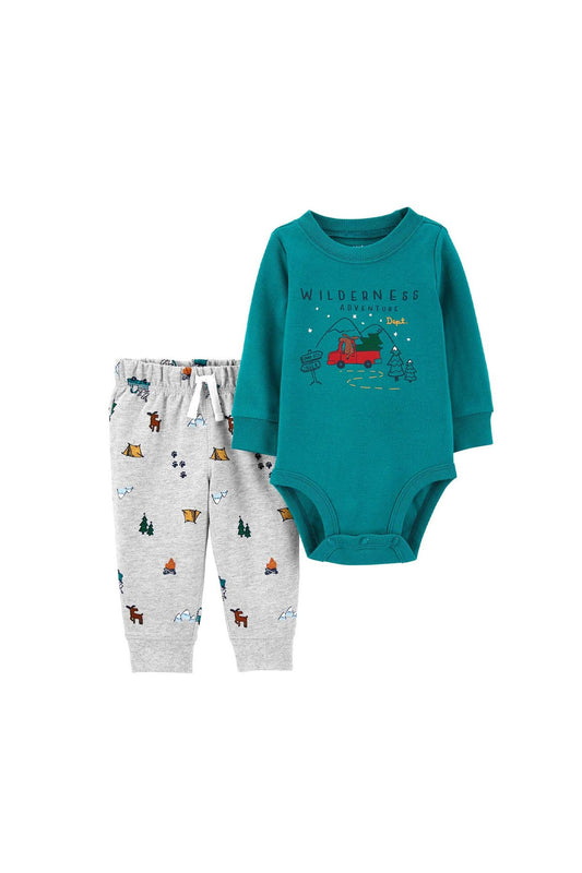 Carter's Erkek Bebek 2’li Body Pantolon Set