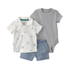 Carter’s Erkek Bebek Body Şort Set