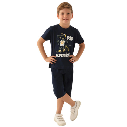 Roly Poly Erkek Çocuk Kapri Takım Lacivert