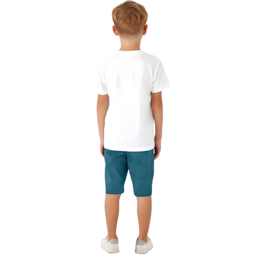 Roly Poly Erkek Çocuk Kapri Takım Turkuaz