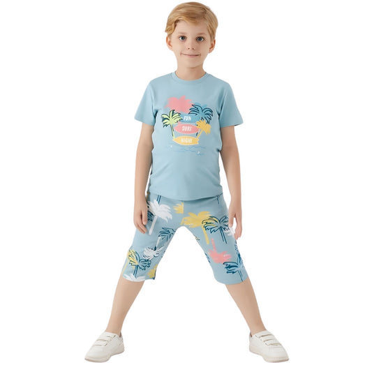 Roly Poly Erkek Çocuk Süprem Kapri Takım Mavi