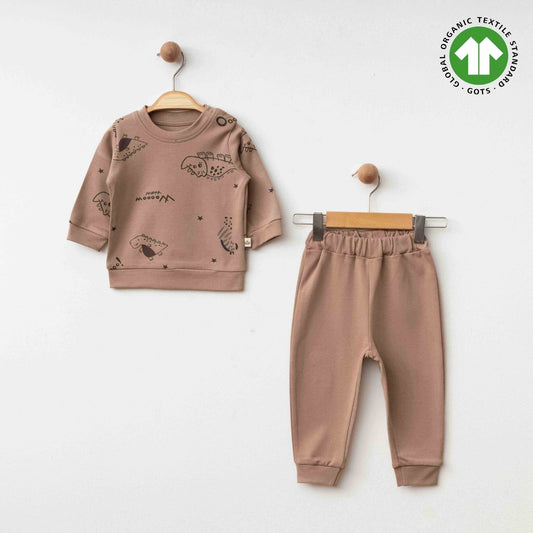 Eslenza Organik 2'li Takım Kahverengi