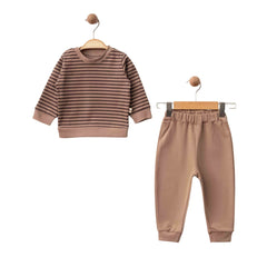 Eslenza Organik Erkek 2'li Takım Kahverengi