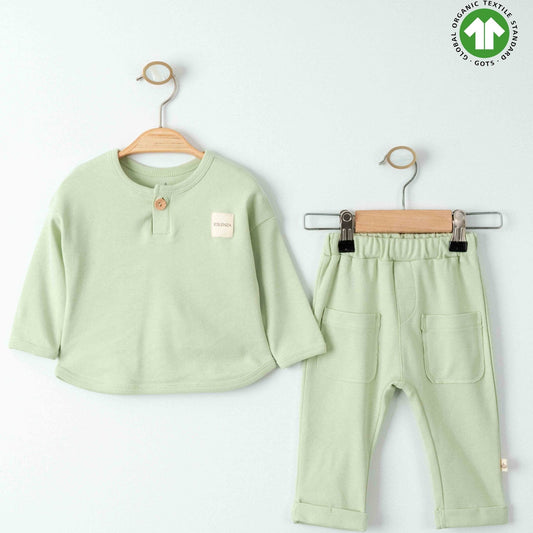 Eslenza Organik Erkek 2'li Takım Yeşil