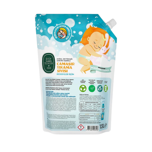Eyüp Sabri Tuncer Doğal Zeytinyağı İçerikli Bebek Çamaşır Yıkama Sıvısı 1,5l