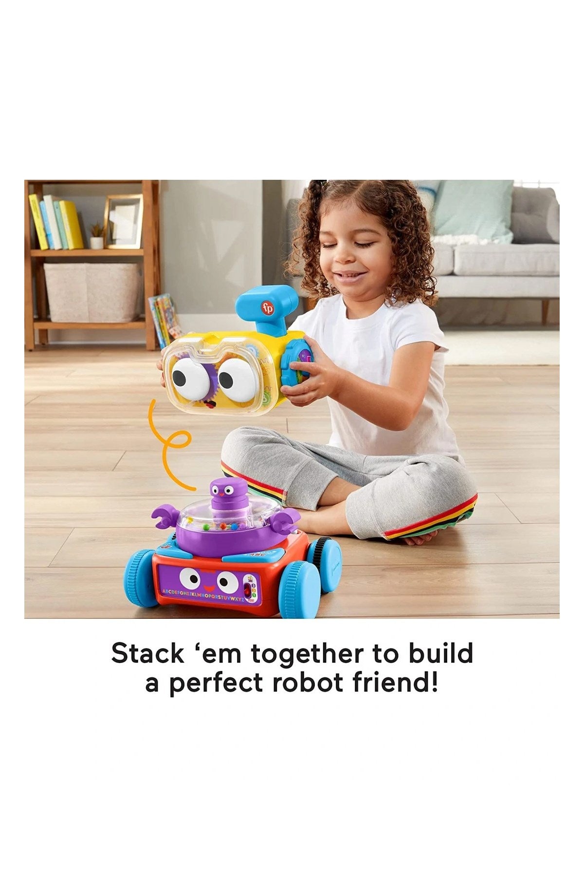 Fisher Price 4ü 1 Arada Eğlenceli Robot (Türkçe-İngilizce) HCK43