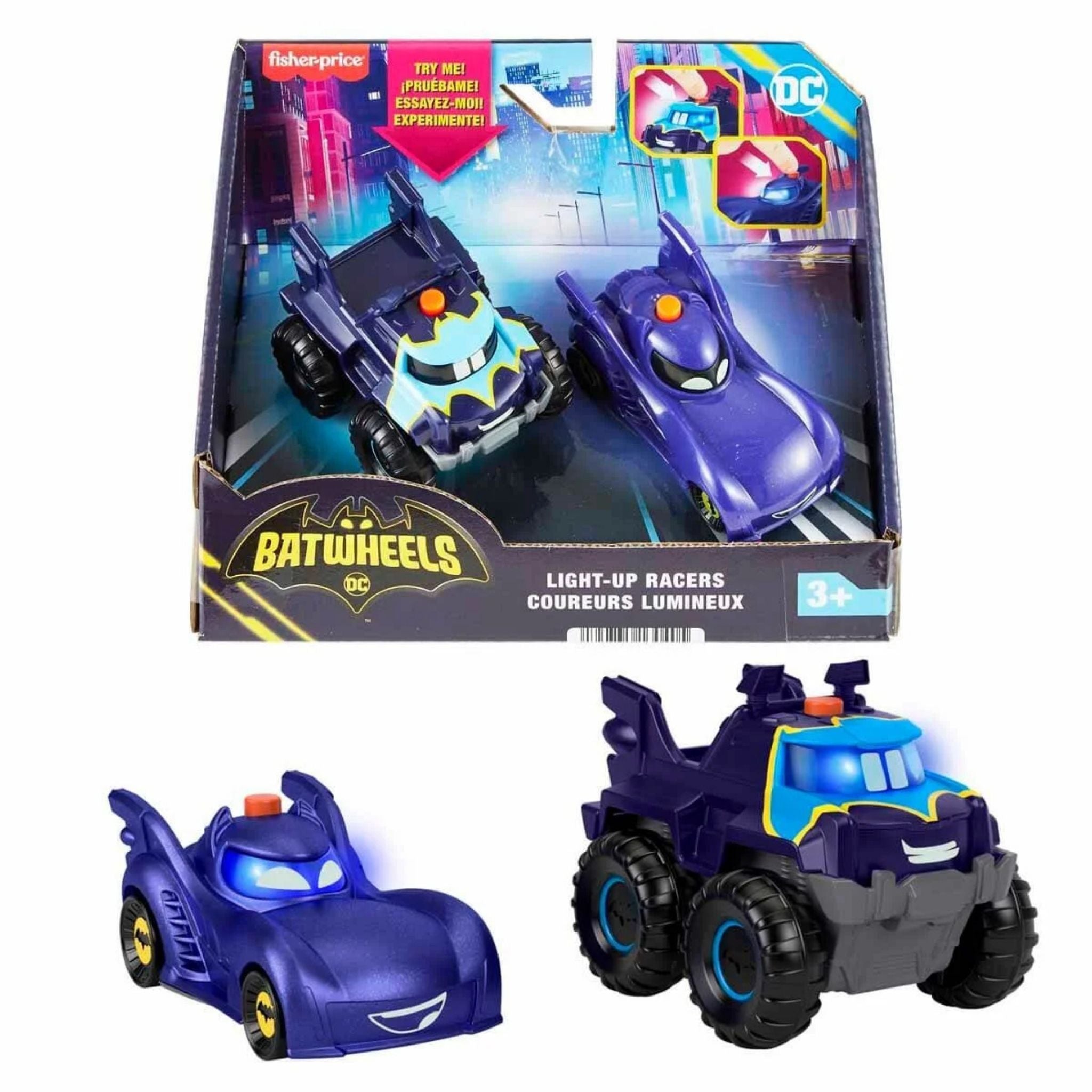 Fisher Price Batwheels Işıklı Yarışçılar Mattel HML25