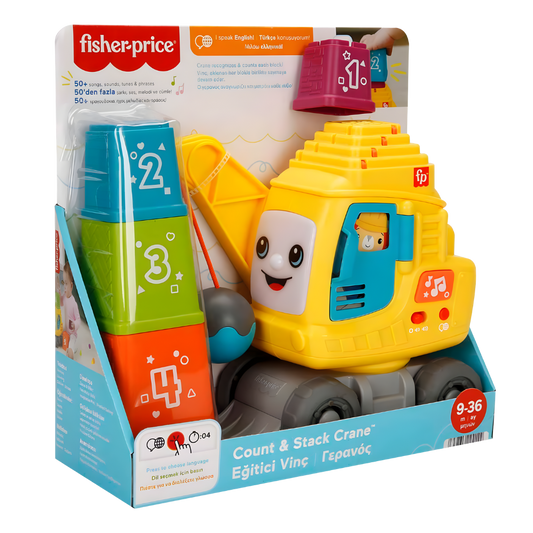 Fisher Price Sesli ve Işıklı Eğitici Vinç Hwy62