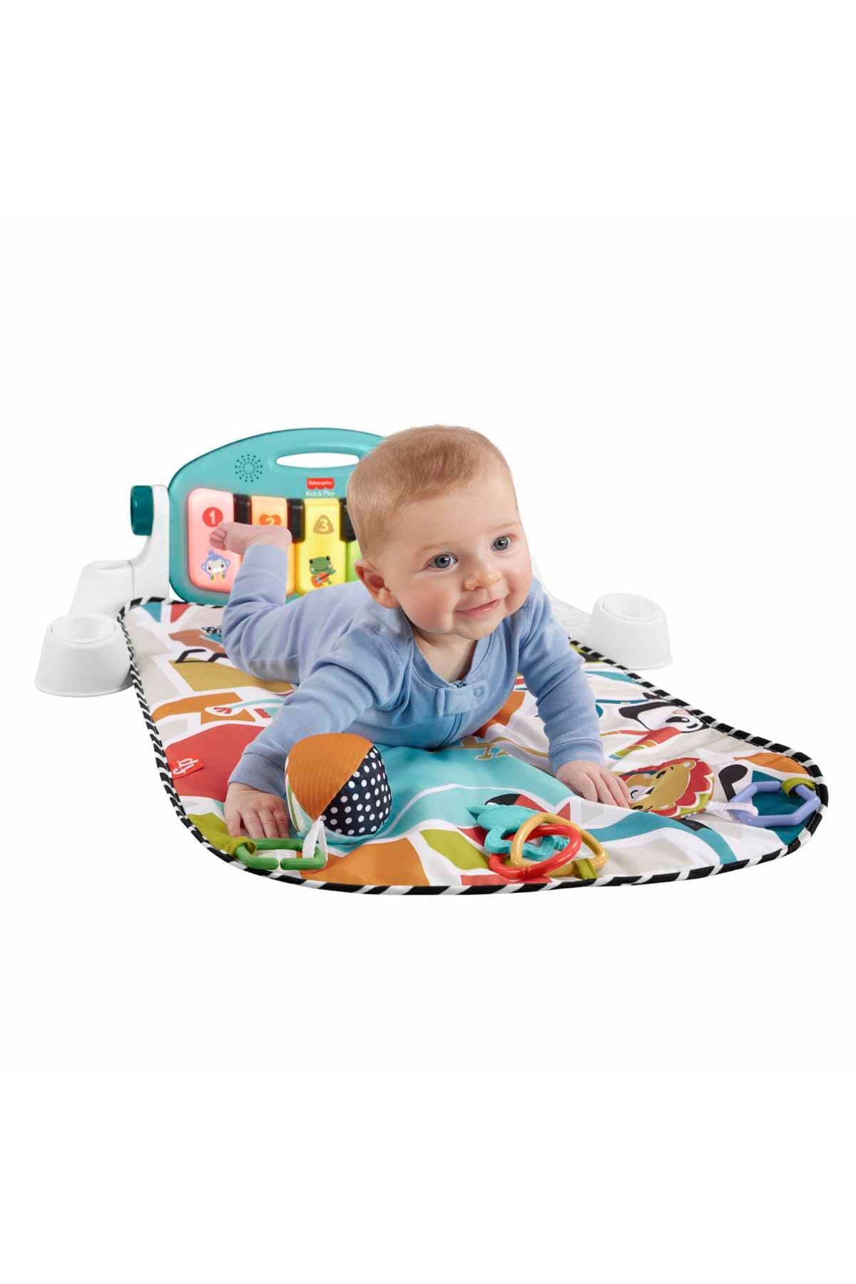 Fisher-Price Neşeli Hayvanlar Piyanolu Jimnastik Merkezi