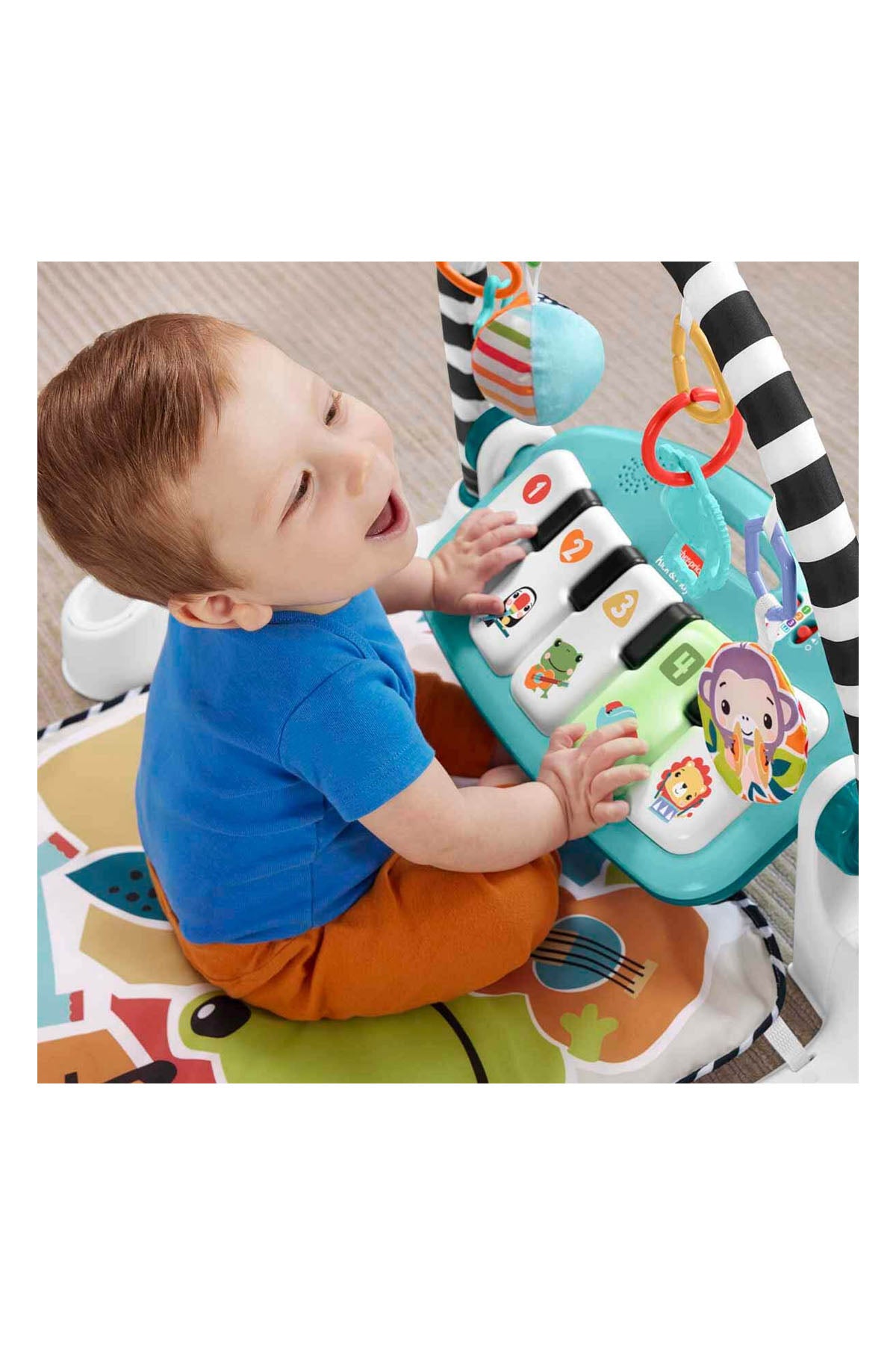 Fisher-Price Neşeli Hayvanlar Piyanolu Jimnastik Merkezi