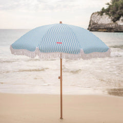 Flamingueo Caramel Plaj ve Bahçe Şemsiyesi Mavi