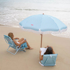 Flamingueo Caramel Plaj ve Bahçe Şemsiyesi Mavi