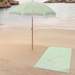 Flamingueo Caramel Plaj ve Bahçe Şemsiyesi Yeşil