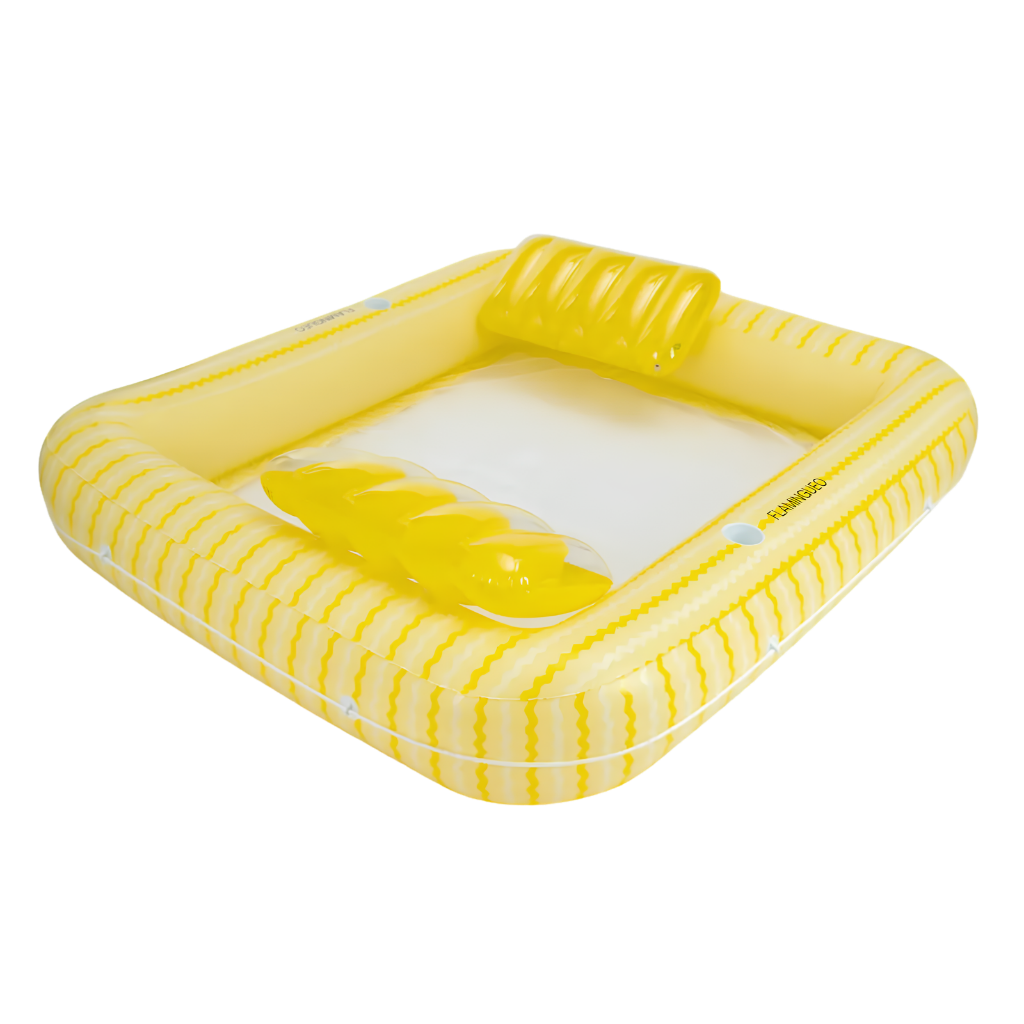 Flamingueo Çift Kişilik Fileli Havuz Yatağı Lola Yellow