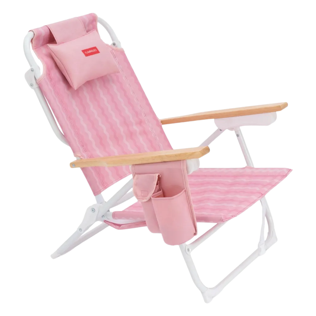 Flamingueo Soğutucu Cepli Plaj Sandalyesi Echo Pink