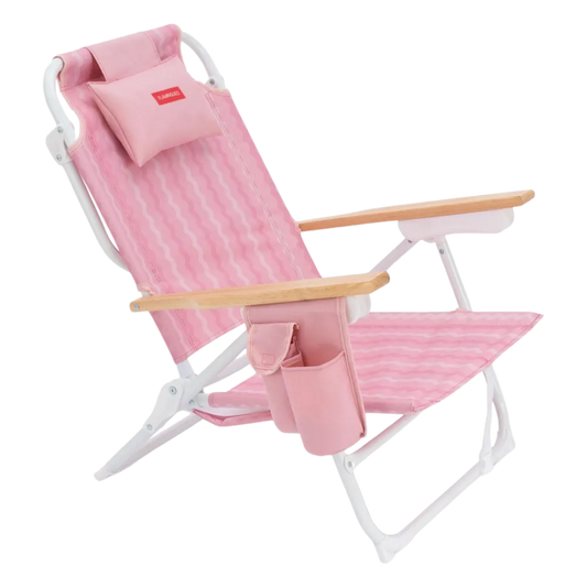 Flamingueo Soğutucu Cepli Plaj Sandalyesi Echo Pink