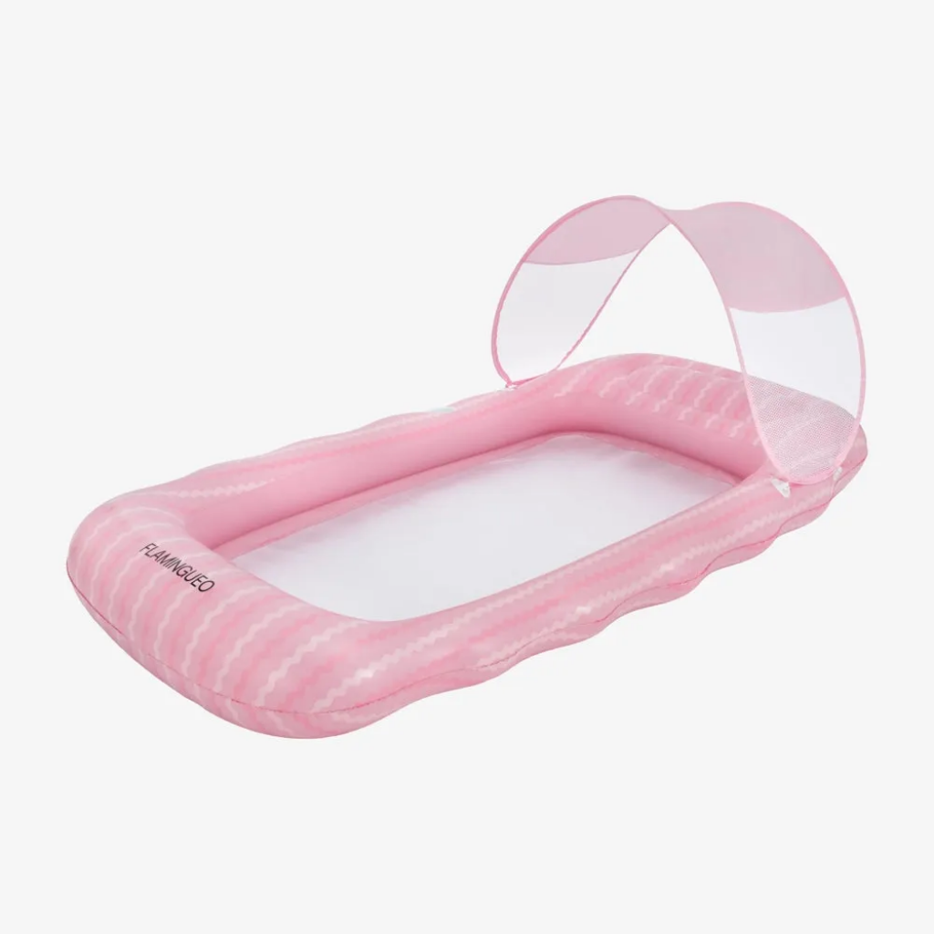 Flamingueo Tenteli Fileli Havuz Yatağı Belmondo Pink