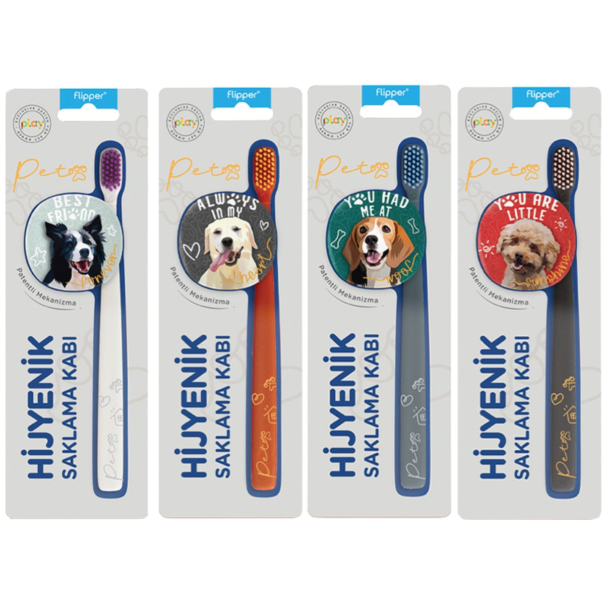 Flipper Diş Fırçası Saklama Kabı Fırça Seti