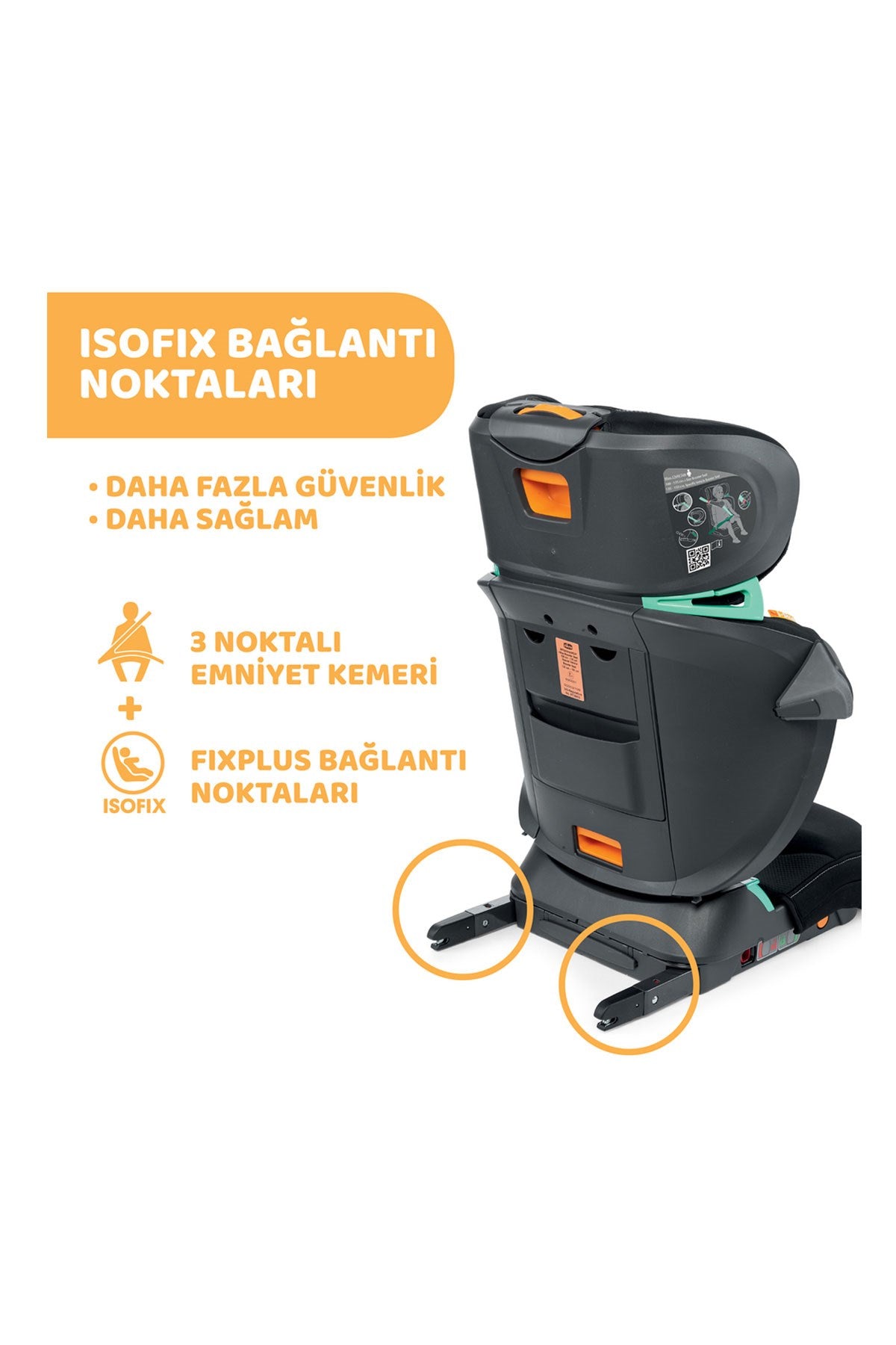 Fold&Go I-Size Air BCar Seat Oto Koltuğu - Black Air