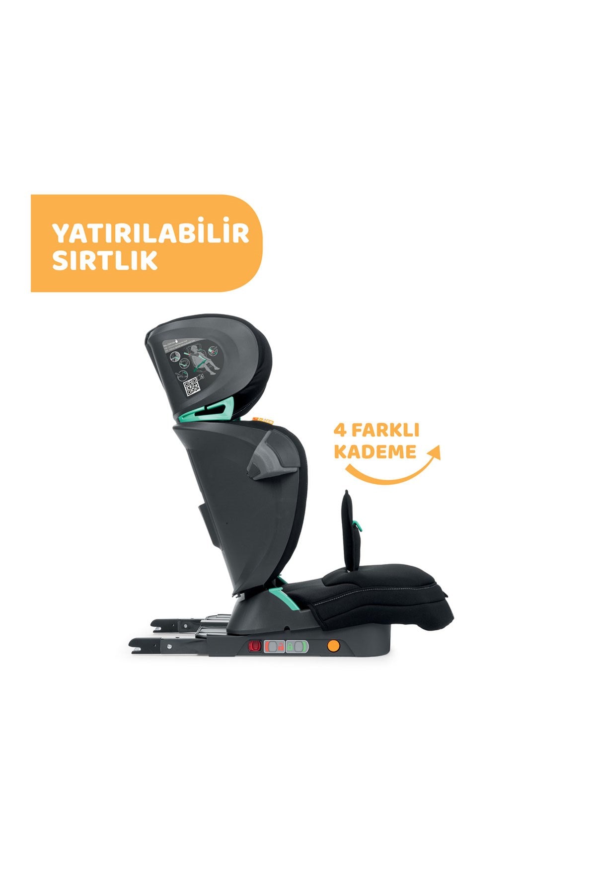 Fold&Go I-Size Air BCar Seat Oto Koltuğu - Black Air