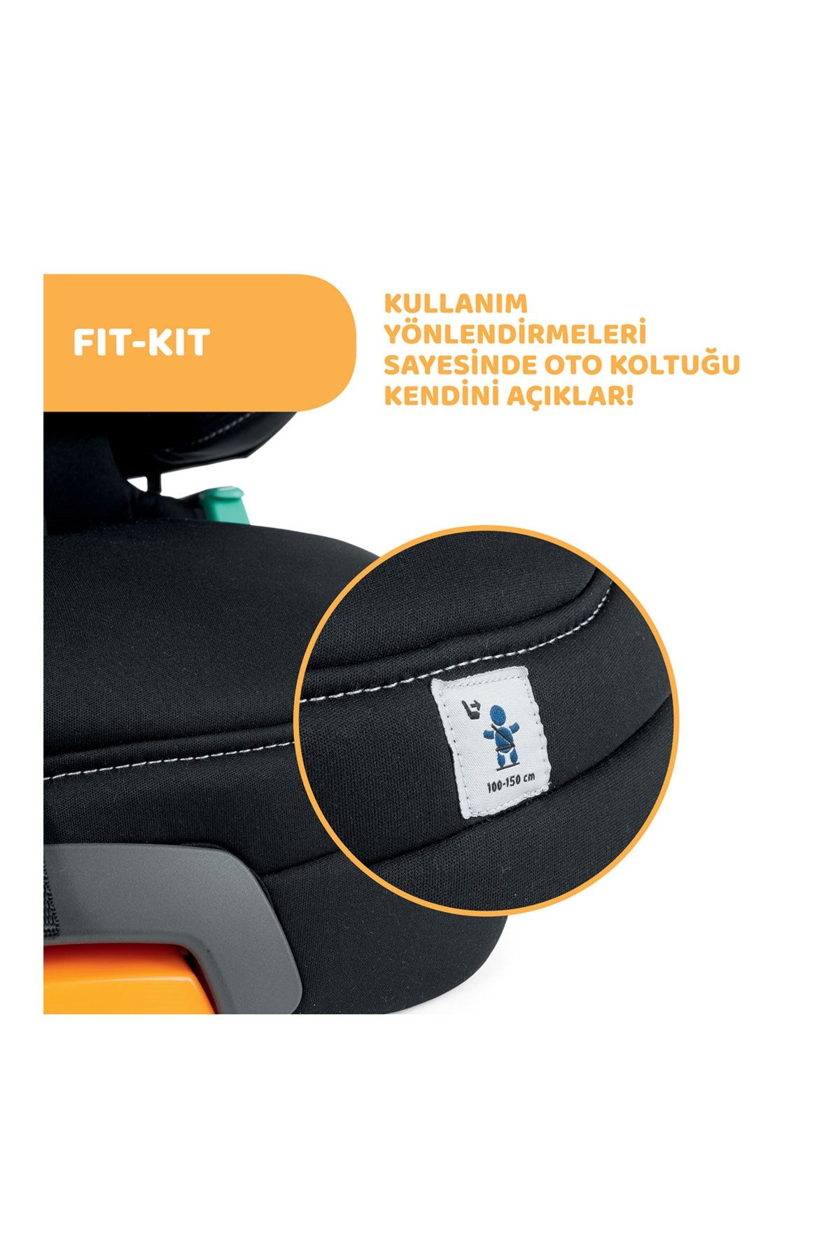 Fold&Go I-Size Air BCar Seat Oto Koltuğu - Black Air