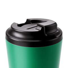 Made by Fressko İçi Seramik Çelik Termos Mug 340ml Camino Clover (Koyu Yeşil)