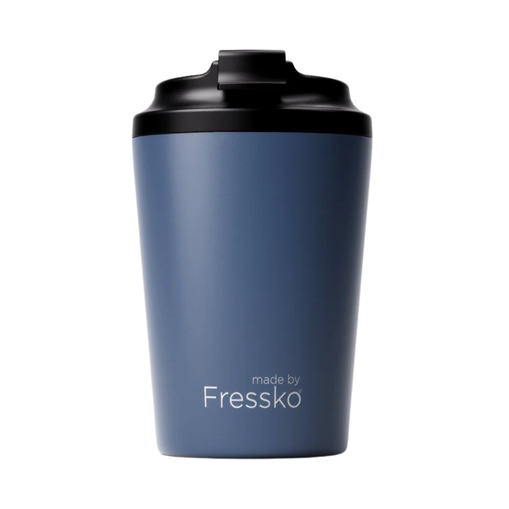 Made by Fressko İçi Seramik Çelik Termos Mug 340ml Camino Denim (Kot Mavisi)
