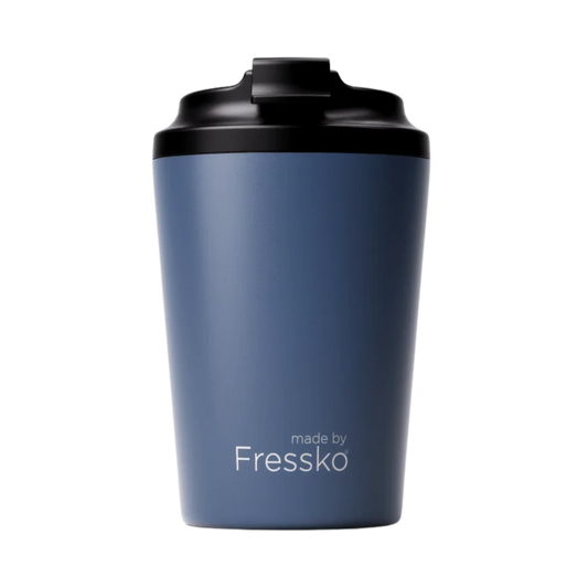 Made by Fressko İçi Seramik Çelik Termos Mug 340ml Camino Denim (Kot Mavisi)