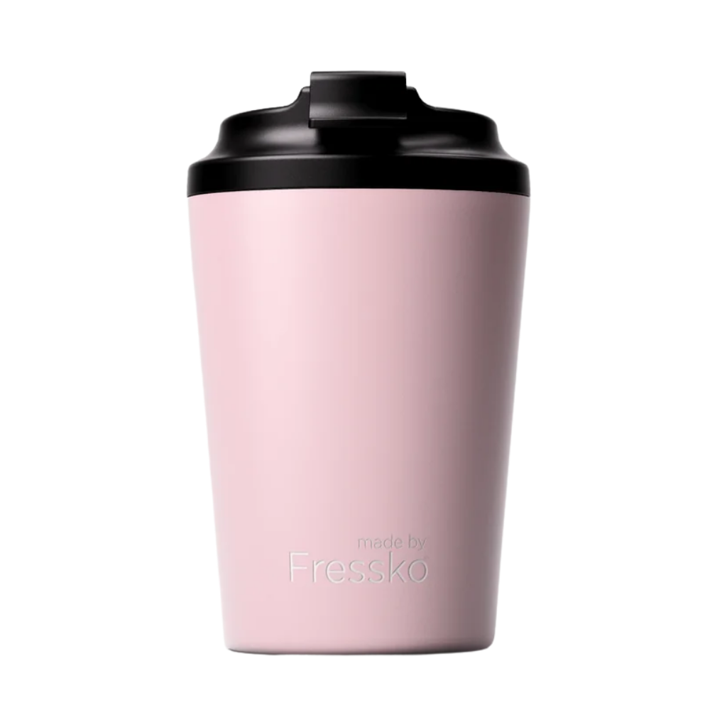 Made by Fressko İçi Seramik Çelik Termos Mug 340ml Camino Floss (Açık Pembe)