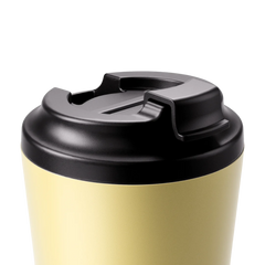 Made by Fressko İçi Seramik Çelik Termos Mug 340ml Camino Limoncello (Açık Sarı)