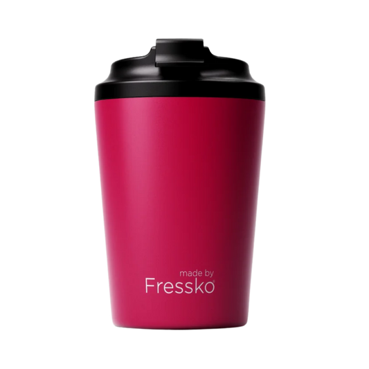 Made by Fressko İçi Seramik Çelik Termos Mug 340ml Camino Rouge (Canlı Kırmızı)