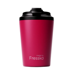 Made by Fressko İçi Seramik Çelik Termos Mug 340ml Camino Rouge (Canlı Kırmızı)