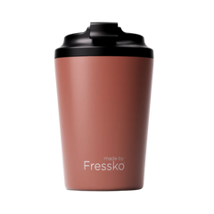 Made by Fressko İçi Seramik Çelik Termos Mug 340ml Camino Tuscan (Toprak Rengi)