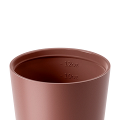 Made by Fressko İçi Seramik Çelik Termos Mug 340ml Camino Tuscan (Toprak Rengi)
