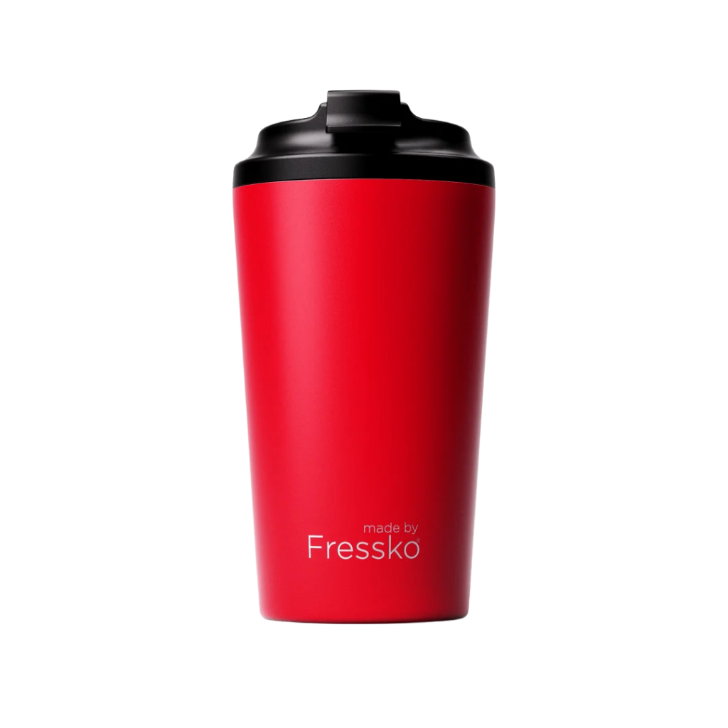 Made by Fressko Paslanmaz Çelik Çift Duvarlı Termos Mug 475ml Grande Chilli (Canlı Kırmızı)