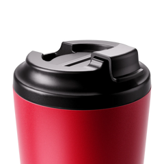 Made by Fressko Paslanmaz Çelik Çift Duvarlı Termos Mug 475ml Grande Chilli (Canlı Kırmızı)