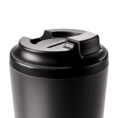 Made by Fressko Paslanmaz Çelik Çift Duvarlı Termos Mug 475ml Grande Coal (Kömür Siyahı)
