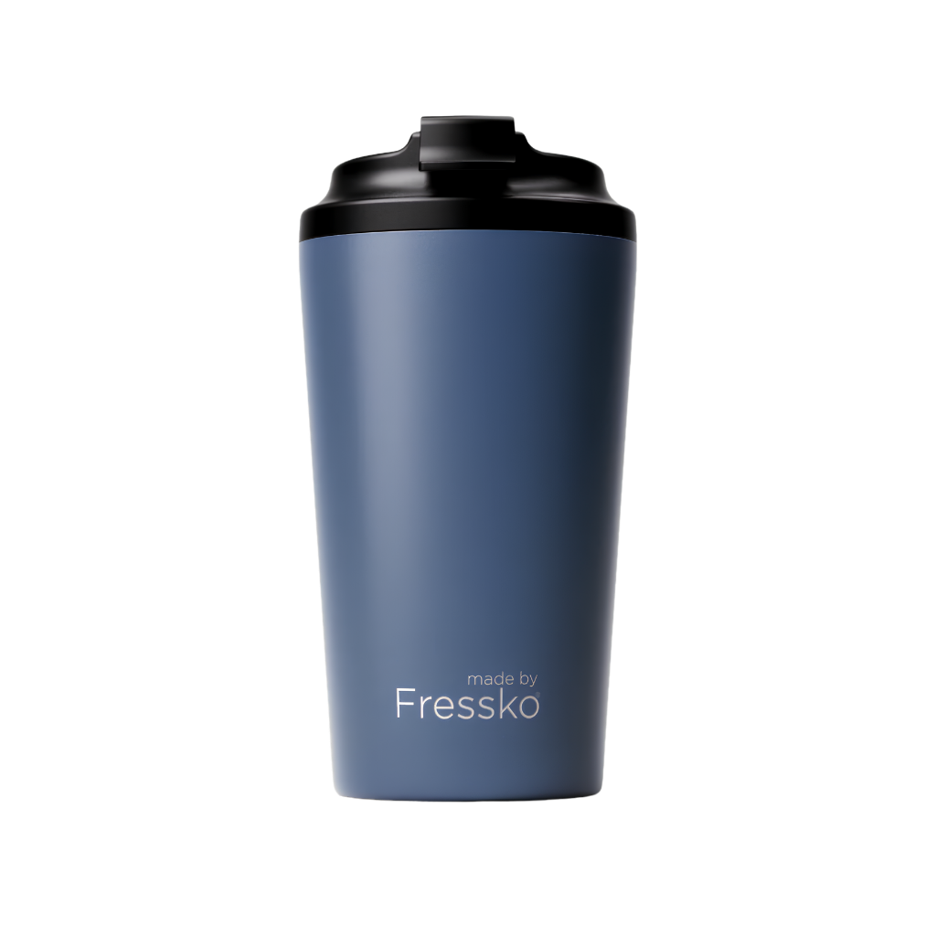 Made by Fressko Paslanmaz Çelik Çift Duvarlı Termos Mug 475ml Grande Denim (Kot Mavisi)