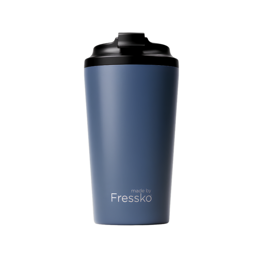 Made by Fressko Paslanmaz Çelik Çift Duvarlı Termos Mug 475ml Grande Denim (Kot Mavisi)