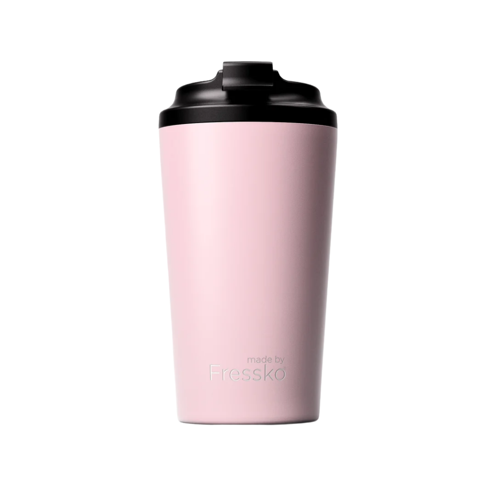Made by Fressko Paslanmaz Çelik Çift Duvarlı Termos Mug 475ml Grande Floss (Açık Pembe)