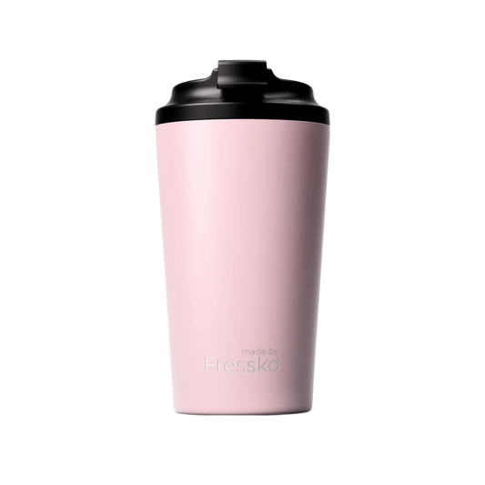 Made by Fressko Paslanmaz Çelik Çift Duvarlı Termos Mug 475ml Grande Floss (Açık Pembe)