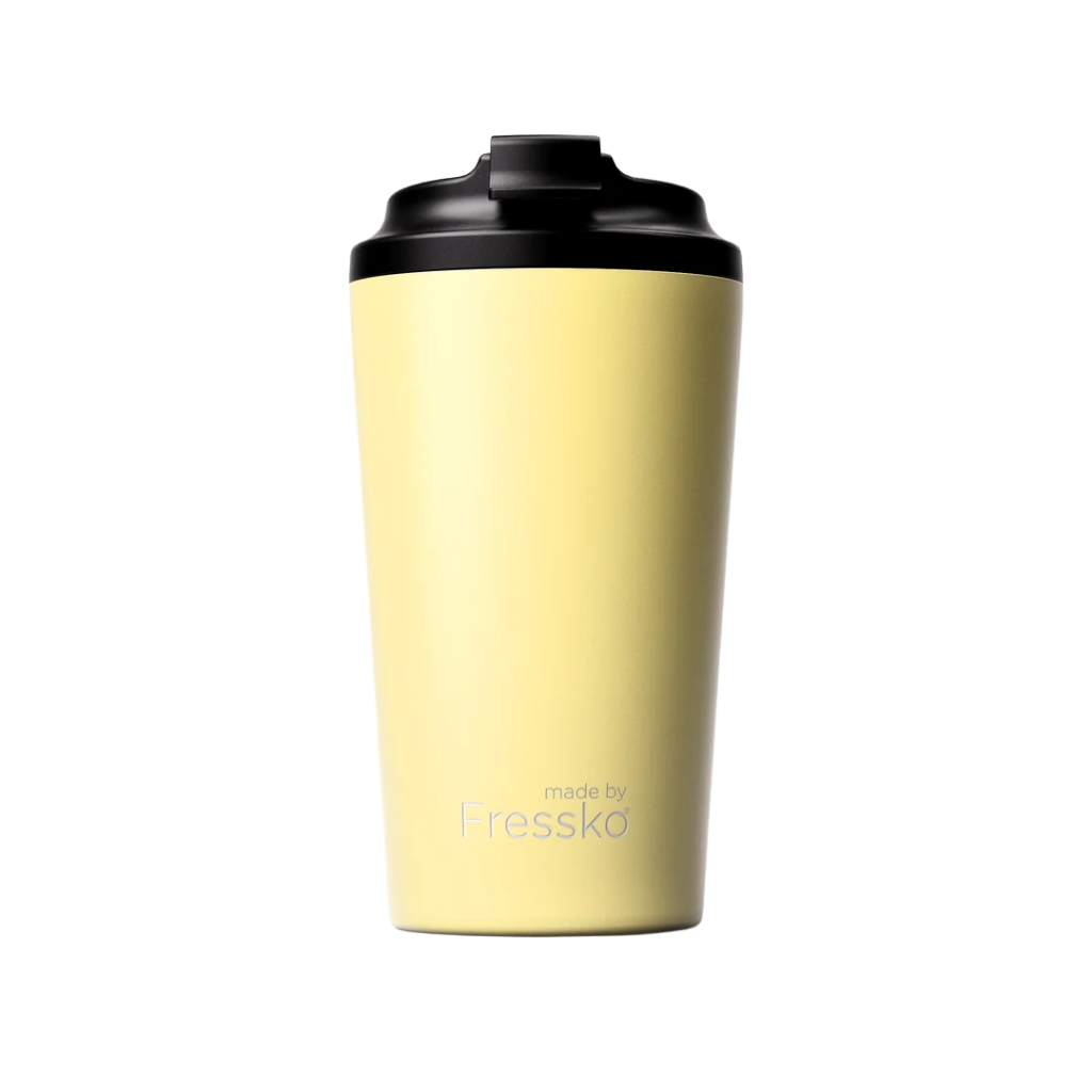 Made by Fressko Paslanmaz Çelik Çift Duvarlı Termos Mug 475ml Grande Limoncello (Açık Sarı)