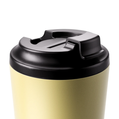 Made by Fressko Paslanmaz Çelik Çift Duvarlı Termos Mug 475ml Grande Limoncello (Açık Sarı)