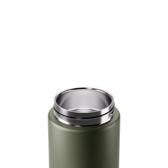 Made by Fressko Sızdırmaz Yudum Kapaklı Çelik Termos Matara 660ml Move Khaki (Haki)