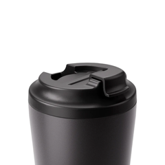 Made by Fressko İçi Seramik Çelik Termos Mug 118ml Piccolo Coal (Kömür Siyahı)